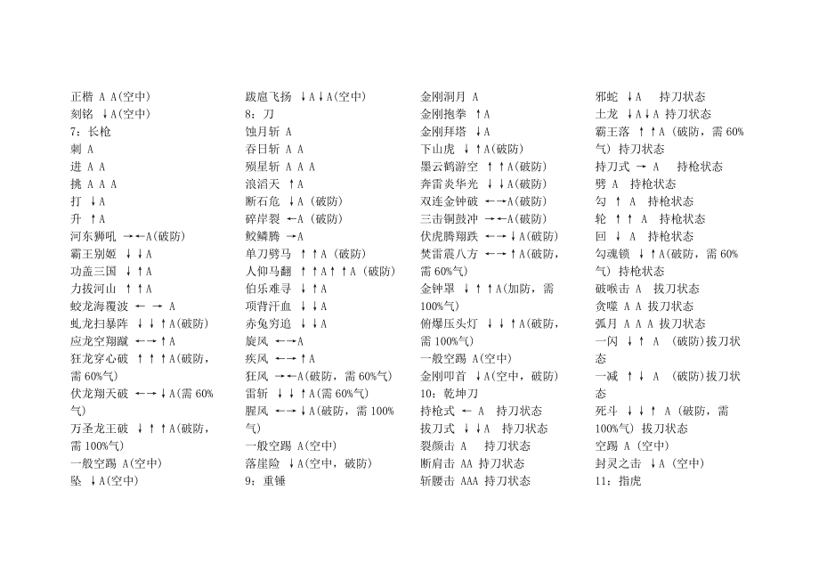 流星蝴蝶剑出招表解析-  第1张