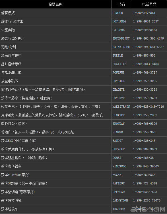 侠盗飞车秘籍大全代码，解锁游戏世界的秘密-  第1张